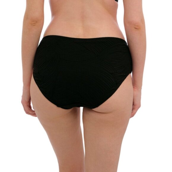 NWT fantasie Ottawa Deep Gathered Bikini Brief in Black Size XXL - Picture 3 of 9
